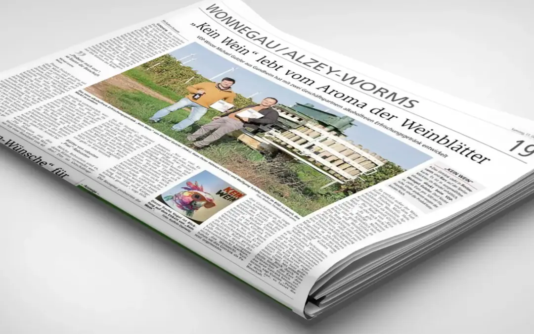 Neues Getränk „Kein Wein“ lebt vom Aroma der Weinblätter